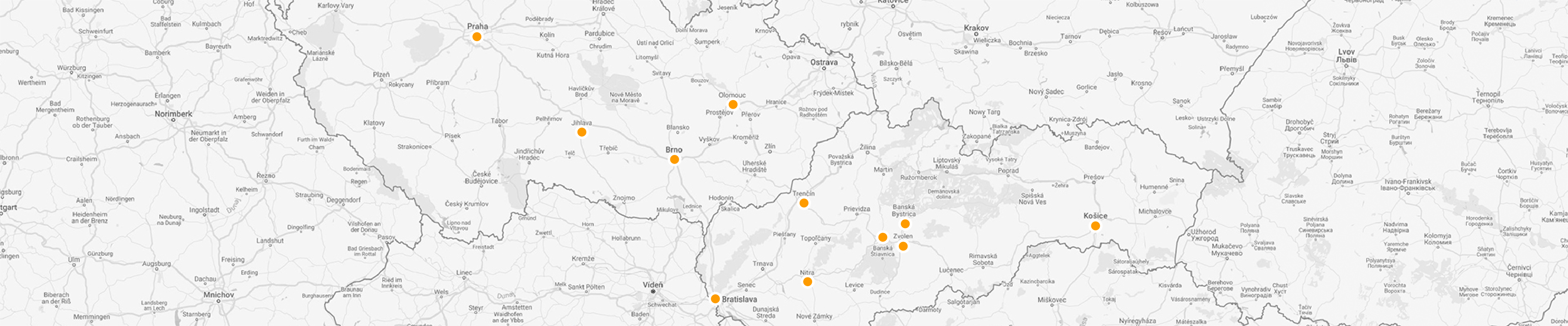 Kžaluzie mapa kontakty