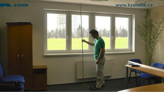 Vertikální žaluzie - zaměření a montáž výška