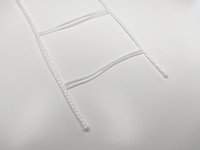 Žebříček 50 mm bílý