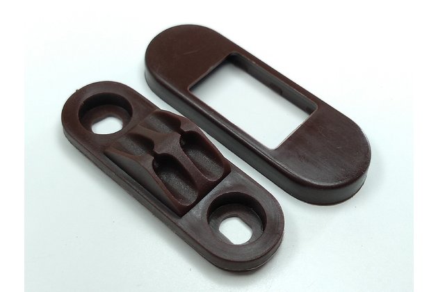 Brzda kuličkové šňůry - tmavě hnědá Brzda kuličkové šňůry - tmavě hnědá