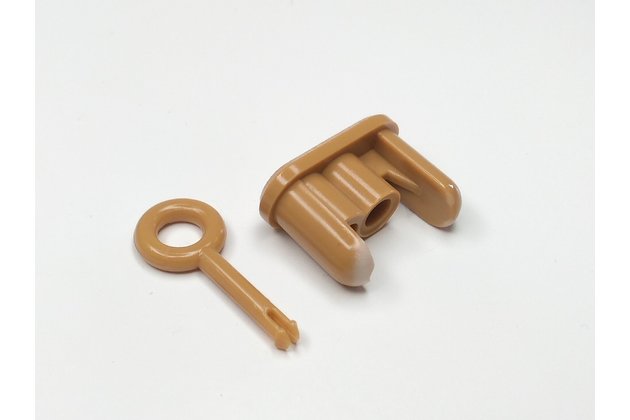 Koncovka spodního profilu Ksystem - světle hnědá