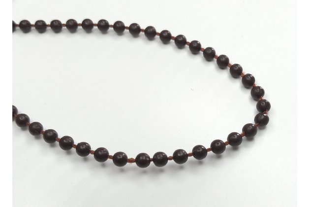 Hnědá kuličková šňůra