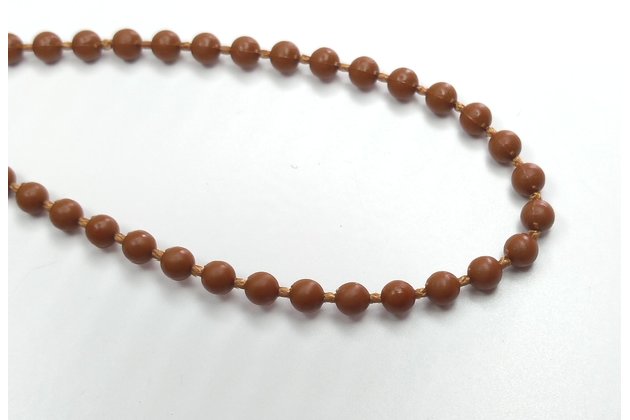 Světle hnědá kuličková šňůra