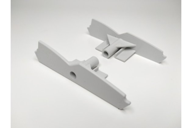 Koncovka spodního profilu pro venkovní žaluzie Z-90 šedá