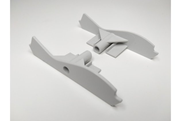 Koncovka spodního profilu pro venkovní žaluzie S-90 šedá