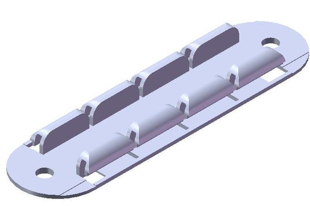 Držák pro pevný profil (klip pro Nobarrier) Držák pro pevný profil (klip pro Nobarrier)