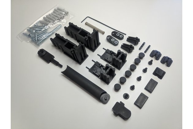 Sada plastů pro plisované okenní sítě POS 22 černá Sada plastů pro plisované okenní sítě POS 22 černá