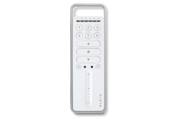 Šestikanálový dálkový ovladač VarioCom Slide značky elero Šestikanálový dálkový ovladač VarioCom Slide značky elero