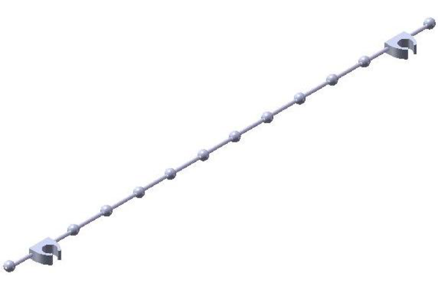 Spojovací řetízek pro závaží látky vertikální žaluzie Spojovací řetízek pro závaží látky vertikální žaluzie